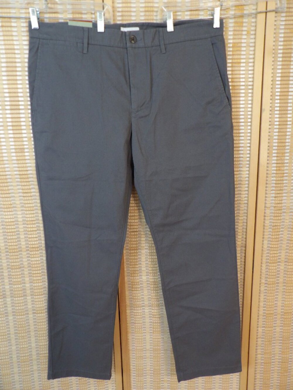 NWT Men's Goodfellow 40x32 Slim Fit Gray Chino Casual Pants